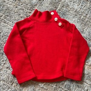 Crewcuts Vibrant Red Kids Sweater with Button Accents